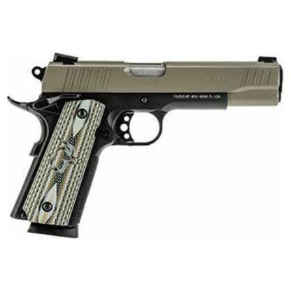 Taurus 1911 Single Action Semi Automatic Pistol .45 ACP 5" Barrel 8 Round Magazine Custom VZ Grips Cerakote Two Tone Finish - Buy A Gun