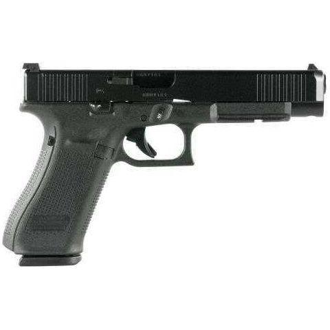 Glock G34 Gen 5 MOS Pistol 9mm 5.31" Barrel 10 Round Black Polymer Grip / Frame nDLC Front Serrations Slide - Buy A Gun