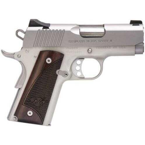 Kimber Stainless Ultra Carry II .45 ACP 3" Barrel SS Pistol Fiber Optic Front Low Profile Rear Sights 7rd Magazine Rosewood Grips - Buy A Gun