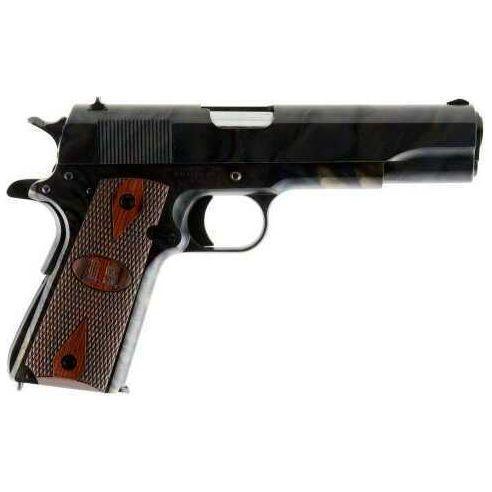 Auto-Ordnance 1911 Semi Automatic Pistol 45 ACP 5" Barrel 7 Round Capacity Cashe Hardened Frame And Slide, Checkered Wood With US Logo Grip - Buy A Gun