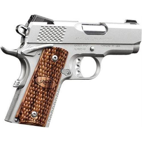 Kimber 9mm Stainless Ult Rapt Ii 3" Barrel 8+1 Capacity Satin Silver Finish Tritium Night Sights Zebrawood Grips - Buy A Gun