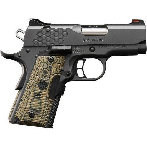 KIMBER 9MM KHX ULTRA 3" Barrel 8+1 Capacity Hogue Magrip G-10 Mag laser enhanced Grip Gray Finish - Buy A Gun