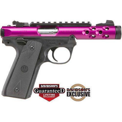 Ruger Mark IV 22/45 Lite Purple Long Rifle 4.40" 1/2-28 Threaded Barrel 10 Round Capacity Anodized - Buy A Gun