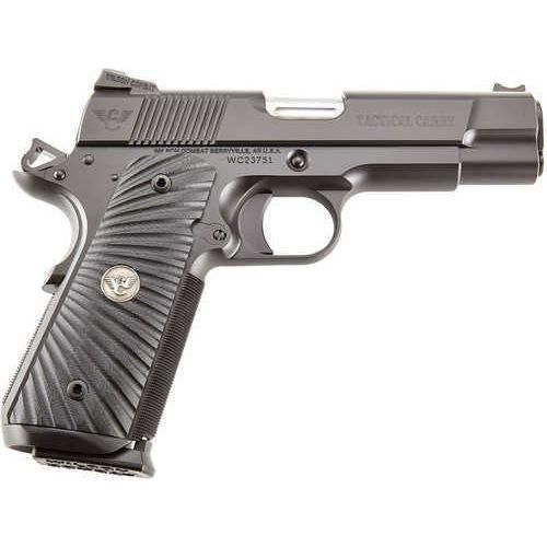 Wilson Combat 1911 Commander Tactical Carry Semi Automatic Pistol 4ACP 4.25" Barrel 8 Round Black G10 Starburst Grip - Buy A Gun