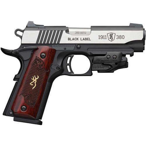 Browning 1911-380 Black Label Medallion With Crimson Trace Laser 380 ACP 4.25