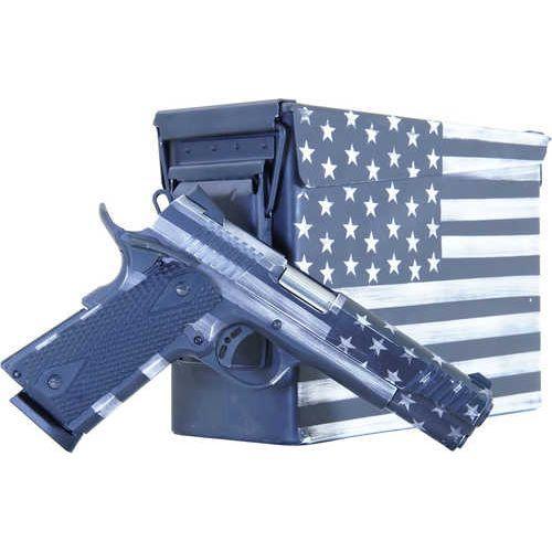 Citadel M-1911 with Ammo Can 45 ACP 5" Barrel 8 Round American Flag Battleworn Gray Cerakote Slide - Buy A Gun