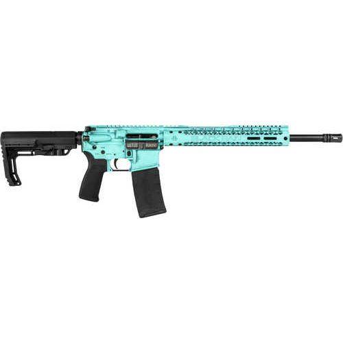 Black Rain Ordnance Fusion Semi-Automat Rifle 5.56 NATO 16" Barrel 30 RounTiffany Blue Battleworn Finish