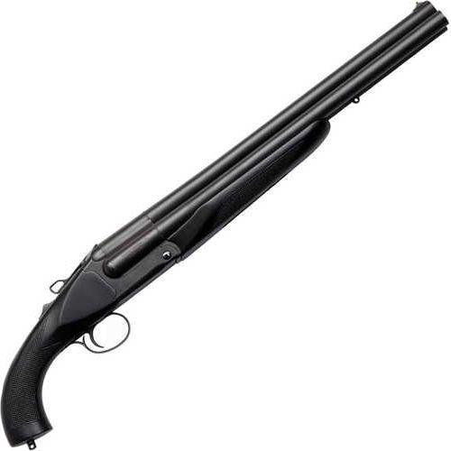 Charles Daly Honcho Tactical Triple 12 Gauge break action shotgun with an 18.5-inch barrel, fixed cylinder bore, and black coated wood pistol grip.