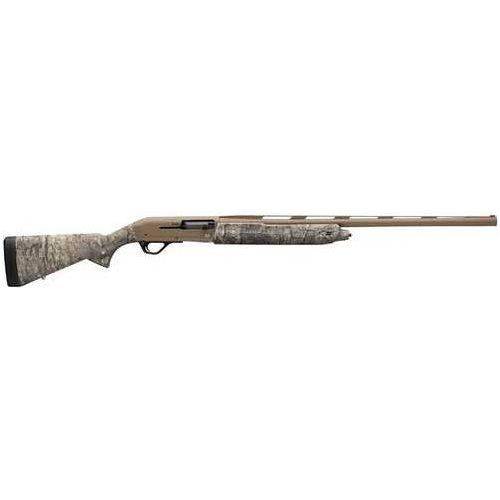 Winchester SX4 Hybrid Hunter Realtree Timber 12 Gauge shotgun with a 26-inch barrel, 3.5-inch chamber, and 4-round capacity. Features a Flat Dark Earth Cerakote finish and camo stock for durability and concealment.