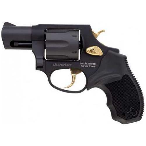 Taurus 856 Ultra Lite Revolver 38 Special 2" Barrel 6 Shot Matte Black Finish Gold Accents Grip - Buy A Gun