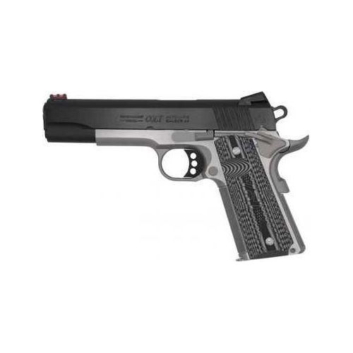 Colt Competition Plus 1911 Semi Automatic Pistol 45 ACP 5" Barrel 8 Round Capacity Black And Grey Finish - Buy A Gun