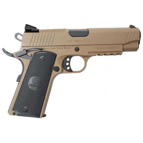 EAA GiRSAN MC1911C Commander Model .45 ACP Semi Auto Pistol 4.4" Barrel 8 Rounds Flat Dark Earth Finish - Buy A Gun