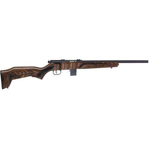 Savage Model 93 Minimalist .22 WMR Bolt Action Rimfire Rifle 18" Threaded Barrel 10 Rounds Brown Laminate Stock Black Finish