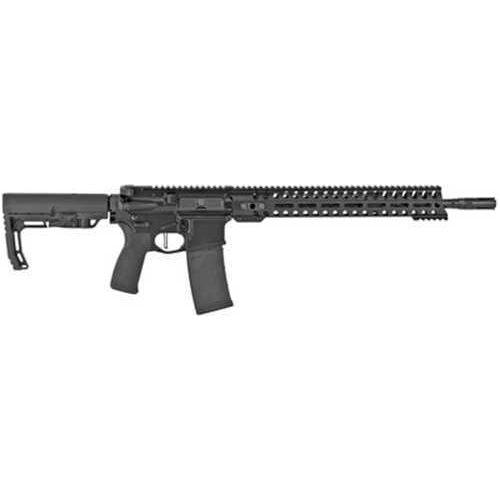 Patriot Ordnance Factory Minuteman Semi-automatic 223 Rem/556NATO 16.5" Puritan Barrel 1:8 Twist Black Finish Mission First Tactical Grip and Stock 30Rd 14.5" MLOK