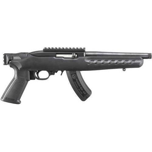 Ruger 22 Charger With Railed Brace Mount Rimfire Pistol 22 Long Rifle 8" Barrel Matte Black - Buy A Gun