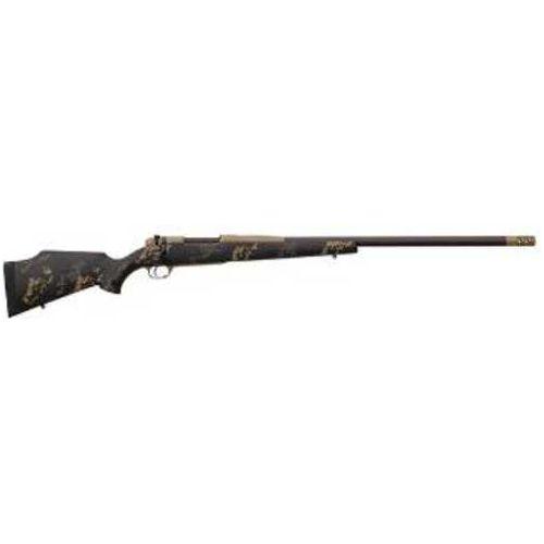 Weatherby Rifle Mark V Carbonmark 6.5 Creedmoor 24" Fiber Wrapped Barrel Black and FDE