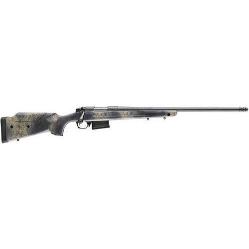 Bergara Rifles B-14 Terrain Wilderness 7mm Remington Magnum 24" Barrel Woodland Camo Molded with Mini-Chassis Stock Matte Blued