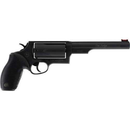 Taurus Judge Magnum 45 Colt (LC) Caliber Or 3" 410 Gauge with 6.50" Barrel 5 Shot Cylinder Overall Matte Black Oxide Finish Steel & Black Ribber Grip Fiber Optic Front Sight - Buy A Gun