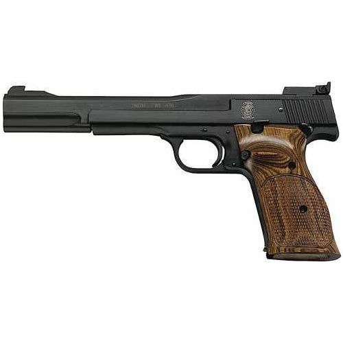 Smith & Wesson Model 41 Rimfire Pistol 22 Long Rifle 7" Barrel Blued Carbon Steel Slide Wood Grips - Buy A Gun