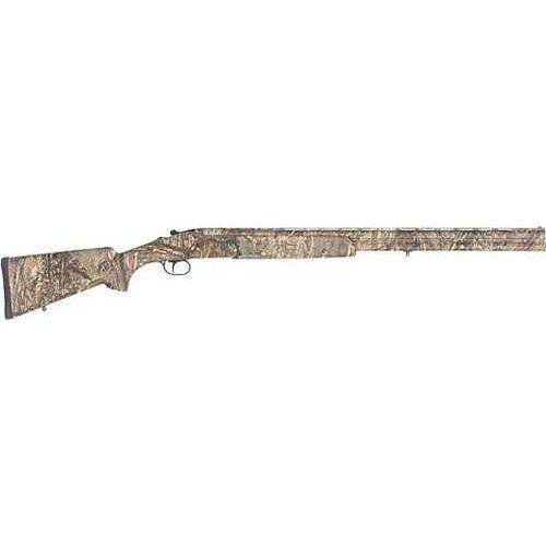 TriStar Hunter Magii 12 Gauge Shotgun with a 28-inch barrel and synthetic camo stock. Features multiple choke tubes, fiber optic sight, and chrome-lined barrel for durability.