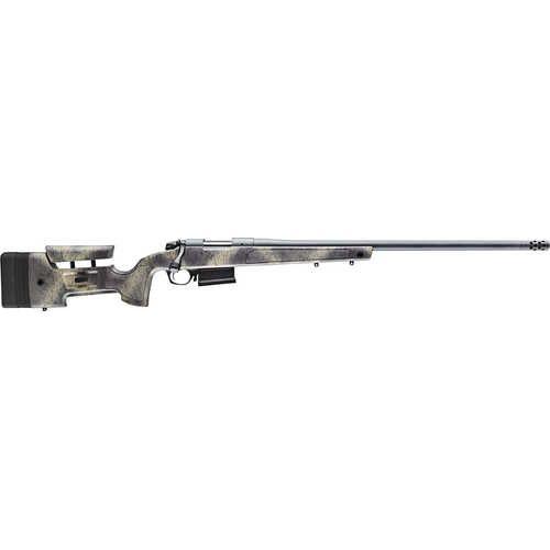 Bergara B-14 HMR Wilderness Rifle 300 PRC 26" Barrel Woodland Camo Molded with Mini-Chassis Stock Matte Blued Right Hand