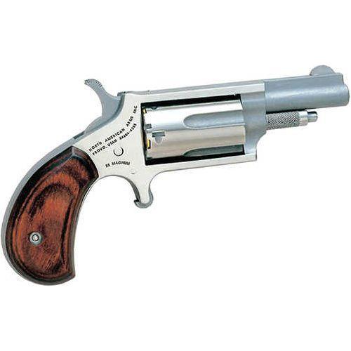 NAA 22MC Mini-Revolver Mag / LR 5 Shot 1-5/8" Barrel Stainless Steel Finish With Rosewood Grips - Buy A Gun