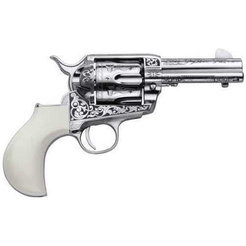 Cimarron Huckleberry .45LC 3.5" Barrel Nickel Engraved B-Head - Buy A Gun