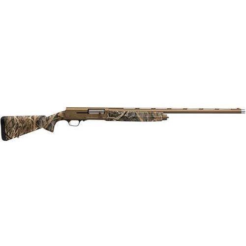 Browning A5 Wicked Wing Shotgun 12 Gauge with 28-inch barrel and 3.5-inch chamber. Features Burnt Bronze Cerakote finish and Mossy Oak Shadow Grass Habitat camo.