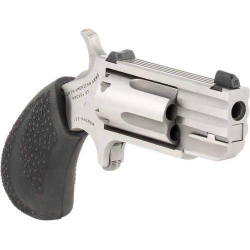 NAA Pug Revolver 22 LR/ 22 Mag 5 rd 1" Barrel Stainless Finish Black Rubber XS White Dot Sight PUG-DC - Buy A Gun