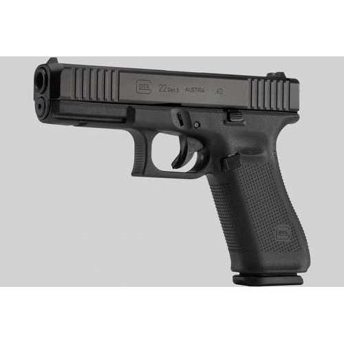 Glock G22 Gen 5 Pistol 40 S&W 4.49" Barrel 15 Round Front Serrations Slide Black Rough Texture Grip - Buy A Gun