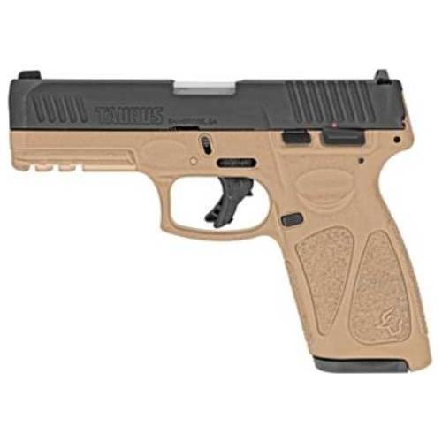 Taurus G3 Pistol 9mm Luger 4" Barrel 17 Round Matte Black Steel Slide Tan Polymer Grip - Buy A Gun