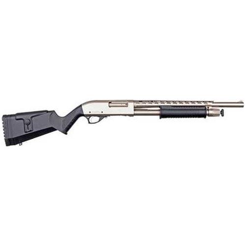 Armscor All Generations Shotgun 12 Ga 3" Chamber 18.5" Barrel Nickel Finish Black Synthetic Stock