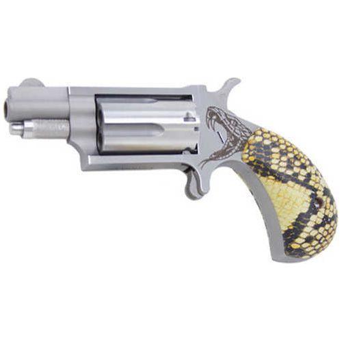 NAA MINI ANTIVENOM 22 Magnum 1 1/8" Barrel SNAKESKIN GRIPS 5 Shot Capacity - Buy A Gun