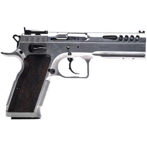 Tanfoglio Stock Master Chrome Pistol .38 Super 4.75" Barrel 17 Rounds Stainless Steel Finish - Buy A Gun