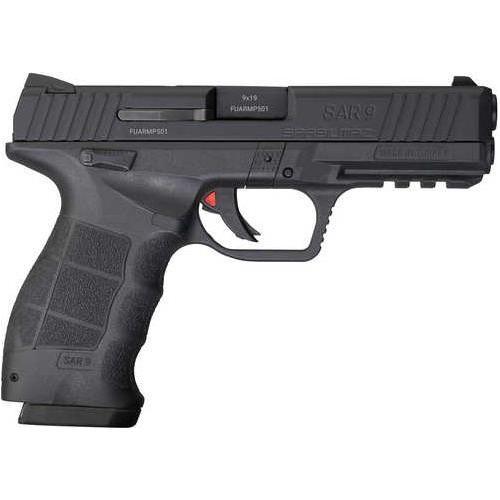 Sar SAR9 Pistol 9mm 4.40" Barrel 10 Round Interchangeable Backstrap Grip With Contrast Sights - Buy A Gun