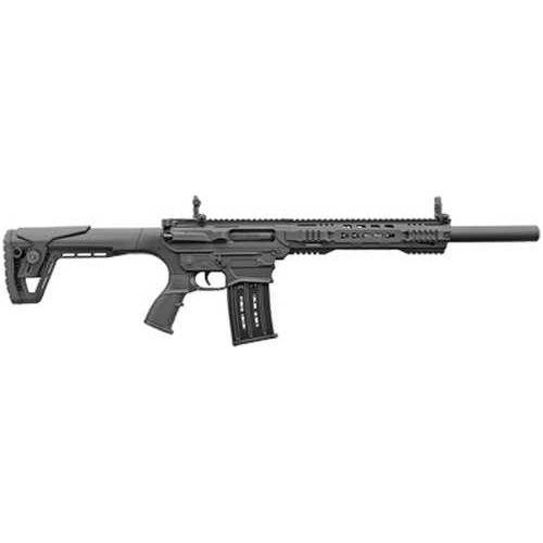 Charles Daly AR-12T Tactical Shotgun 12 Ga 3" Chamber 18.50" Barrel 5 Round Black Fixed Adjustable Comb Stock Flip Up Front & Rear Sights