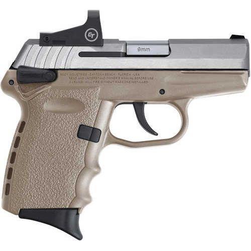 SCCY Industries CPX-1 With RDS 9mm Luger 3.10" 10 Round Stainless Steel Slide Flat Dark Earth Polymer Grip - Buy A Gun