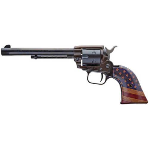 Heritage Rough Rider Revolver 22 LR 6.5" Barrel Blued Finish US Flag Grips 6 Shot - Buy A Gun