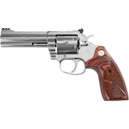 Colt King Cobra Target Revolver 357 Mag 6 Shot 4.25" Barrel Matte Stainless Steel Finish with Altamont Wood Grips And Fiber Optic Front Sight - Buy A Gun