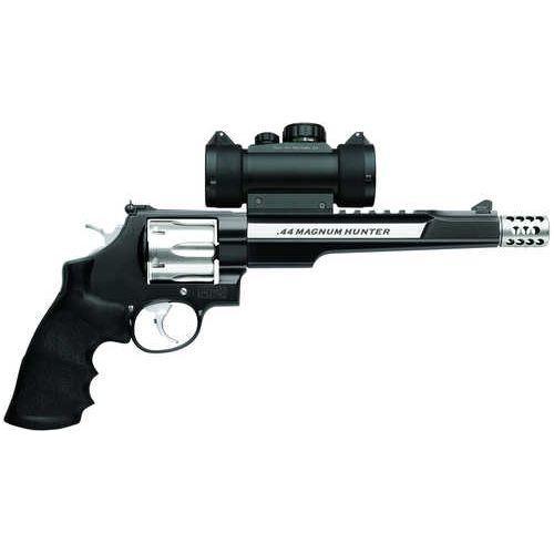 Smith & Wesson Performance Center 629 Hunter Revolver 44 Rem Mag 7.50" Barrel Shot Stainless Steel and Black Finish With Polymer Grip - Buy A Gun