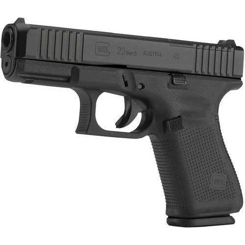 Glock 23G5 Semi-Auto Pistol 40S&W 4.02" Barrel (1)-10Rd Mag White Dot Front Sight Outline Rear Sights Black Polymer Finish - Buy A Gun