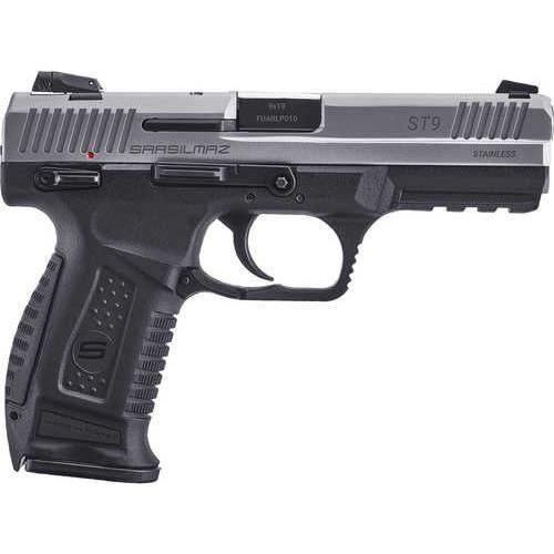 Sar USA Sar9T Semi-Auto Pistol 9mm Luger 4.4" Barrel (1)-17Rd Mag 3-Dot Adjustable Low Profile Sights Silver Stainless Finish - Buy A Gun