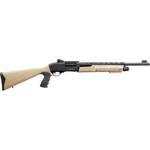 Charles Daly 301 Pump Action Shotgun 12Ga. 18.5" Barrel 3" Chamber 5Rd Capacity Right Handed Fiber Optic Front Sight Ghost Ring Rear Black/Flat Dark Earth Finish