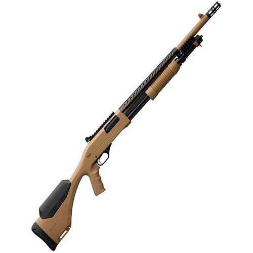 Winichester SXP Extreme Defender 12Ga. Pump Action Shotgun 18" Barrel 5 Rd Capacity Steel Blade Front Sight Adjustable Ghost Ring Rear Brown/Black Finish