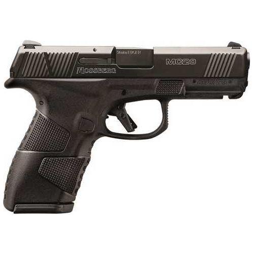 Mossberg MC-2c Semi-Auto Pistol 9mm Luger 3.9" Barrel (2)-10Rd Mags White 3-Dot Sights Stainless Steel Slide Black Polymer Finish - Buy A Gun