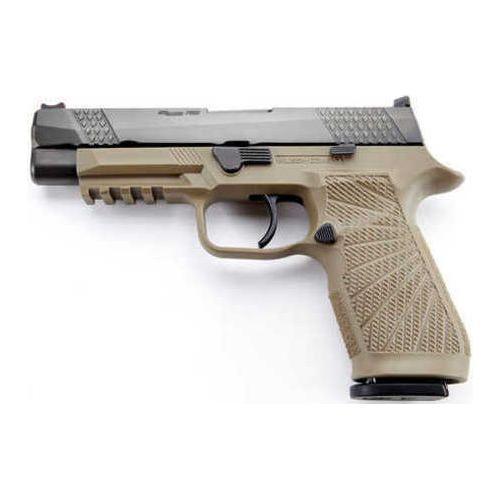 Wilson Combat/SIG Sauer WC P320 9mm Luger Semi Auto Pistol 4.7" Barrel 17 Rounds Fiber Optics Front Sight/Battlesight Rear Accessory Rail Black Slide/Tan Frame - Buy A Gun