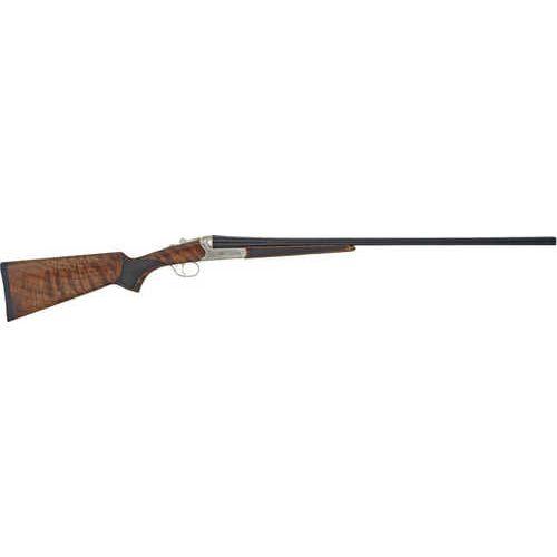 TriStar Bristol Side-By-Side Break Open Full Size Shotgun 28 Gauge 2.75" Chamber 28" Chrome Lined Barrel 2Rd Capacity Brass Bead Front Sight Right Hand Oiled Turkish Walnut Stock Black/Silver Finish