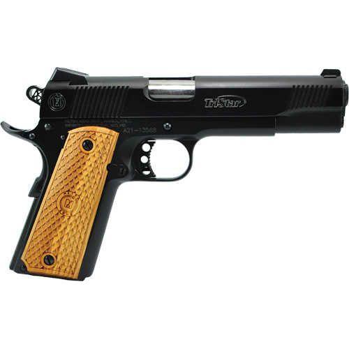 TriStar American Classic II 1911 Semi-Auto Pistol 9mm Luger 5" Barrel Fixed Sights Wood Grips Blued Steel Finish - Buy A Gun