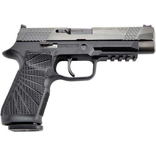 Wilson Combat WCP320 Semi-Auto Striker Fired Full Size Pistol 9mm Luger 4.7" Barrel (2)-17Rd Mags Fiber Optic Front Sight DLC Black Polymer Finish - Buy A Gun