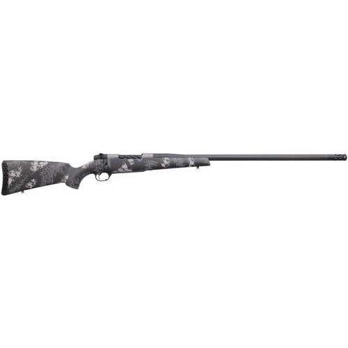 Weatherby Mark V Backcountry Ti Carbon Bolt Action Rifle 6.5Creedmoor 22" Threaded Barrel 4Rd Capacity Fiber With Grey & White Stock Graphite Black Cerakote Finish